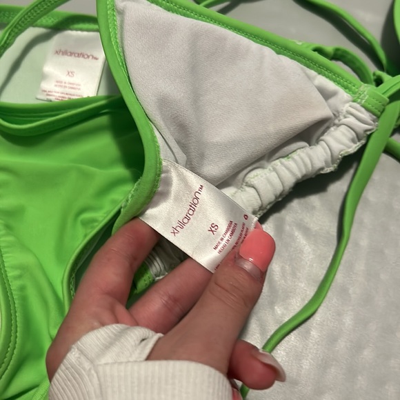 Neon green string bikini Size XS - Picture 6 of 6